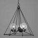 Spatial 3 Light 23.75 inch Matte Black Chandelier Ceiling Light, Design Series